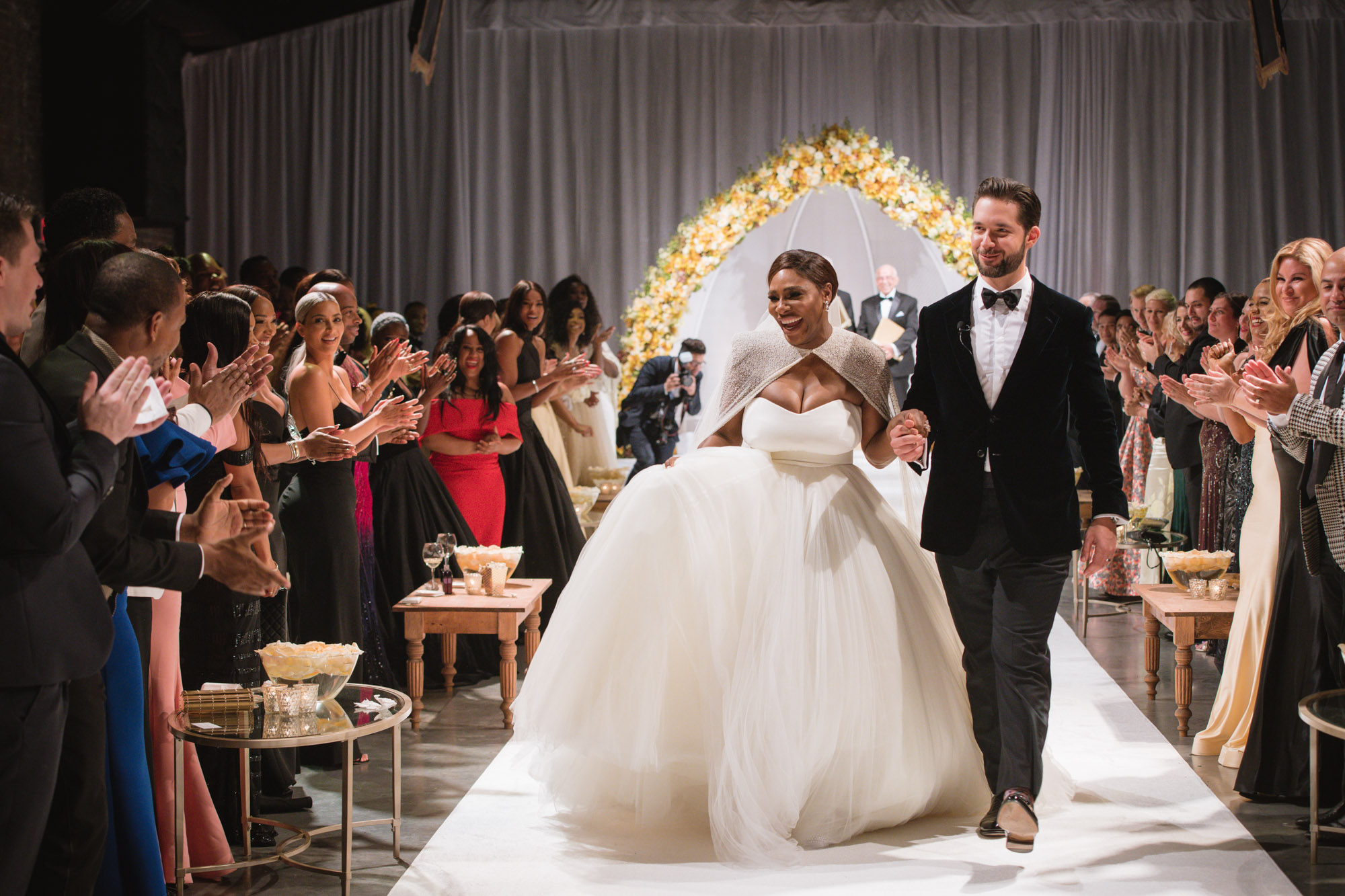 Serena Williams Wore Crystal-Covered Nikes to Her Wedding Reception |  Complex